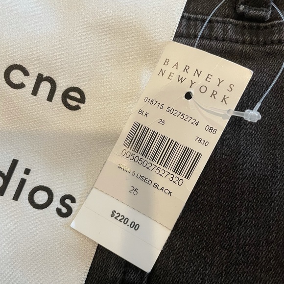 ACNE STUDIOS Skin 5 Used Black Jean NWT - Picture 7 of 7